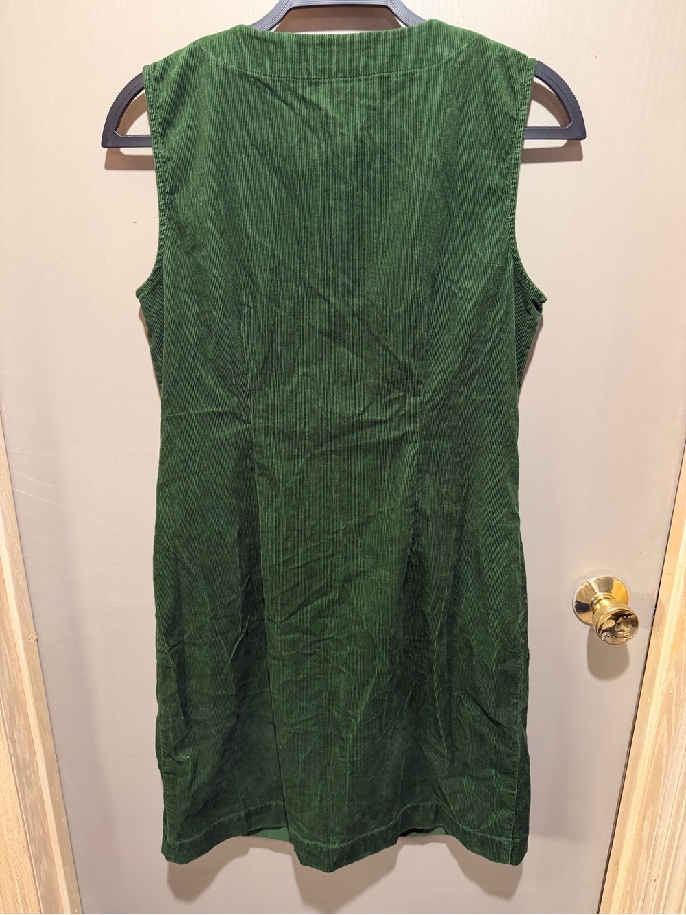 Boden Olive Green Corduroy Button-Front Dress - Picture 3 of 7